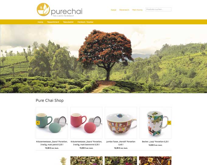 Screenshot Pure Chai Shop